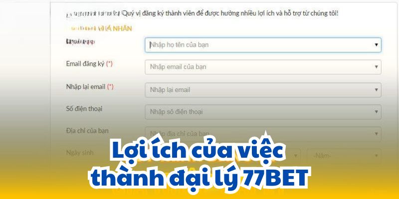 Lợi ích của việc thành đại lý 77BET